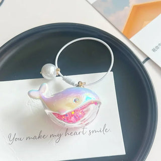 Cute Whale Keychain – Playful Bag & Phone Charm