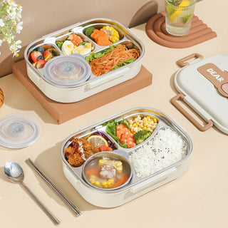 Dear Bear 304 Stainless Steel Bento Lunch Box Home & Kitchen by The Kawaii Shoppu | The Kawaii Shoppu