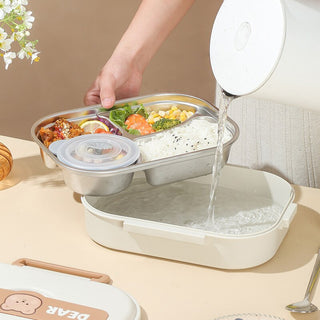 Dear Bear 304 Stainless Steel Bento Lunch Box Home & Kitchen by The Kawaii Shoppu | The Kawaii Shoppu