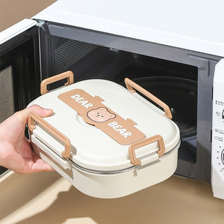 Dear Bear 304 Stainless Steel Bento Lunch Box Home & Kitchen by The Kawaii Shoppu | The Kawaii Shoppu