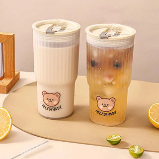 Dear Bear Portable Bottle Coffee Cup 0.65L Bottle by The Kawaii Shoppu | The Kawaii Shoppu