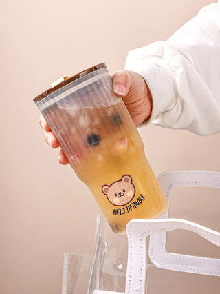 Dear Bear Portable Bottle Coffee Cup 0.65L Bottle by The Kawaii Shoppu | The Kawaii Shoppu
