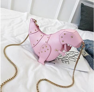 Dino Harajuku Kawaii Shoulder Crossbody Bag PINK Bags The Kawaii Shoppu