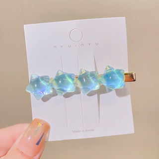 Dreamy Cute Star Hairpin Blue Hair Accessories by The Kawaii Shoppu | The Kawaii Shoppu