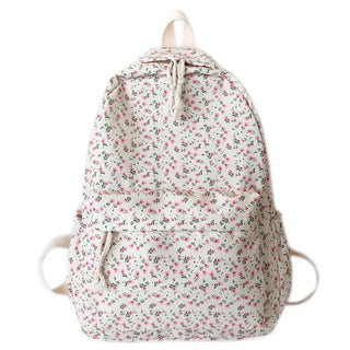 Floral Printed Backpack – Large Capacity Preppy School & Travel Bag