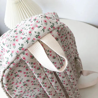 Floral Printed Backpack – Large Capacity Preppy School & Travel Bag