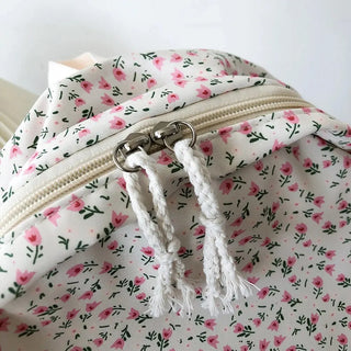 Floral Printed Backpack – Large Capacity Preppy School & Travel Bag