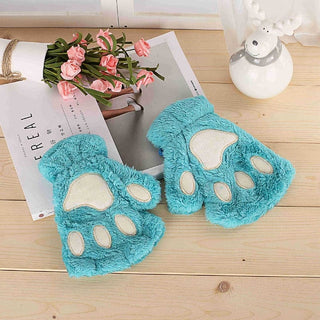 Fluffy Cat Paw Gloves Fashion The Kawaii Shoppu