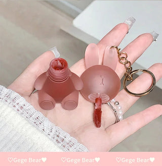 Gege Bear Frosty Bunny Lipgloss Matte Velvet Lip Clay makeup by The Kawaii Shoppu | The Kawaii Shoppu
