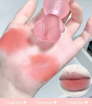 Gege Bear Frosty Bunny Lipgloss Matte Velvet Lip Clay makeup by The Kawaii Shoppu | The Kawaii Shoppu