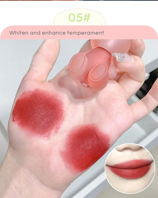 Gege Bear Frosty Bunny Lipgloss Matte Velvet Lip Clay makeup by The Kawaii Shoppu | The Kawaii Shoppu