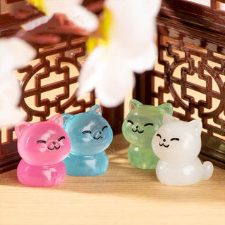 Glow in the Dark Lucky Kitten Figurine Toy by The Kawaii Shoppu | The Kawaii Shoppu