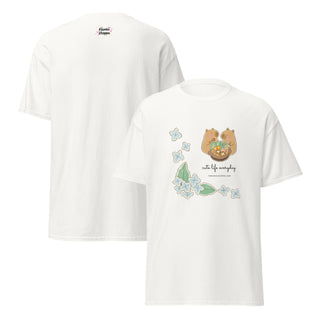 Happy Capybara Kawaii Cotton T-Shirt