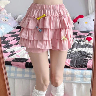 High Waist Ruffle Mini Skirt