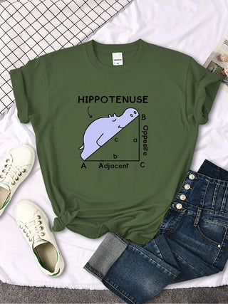 Hippotenuse Cute Maths Geek T-Shirt