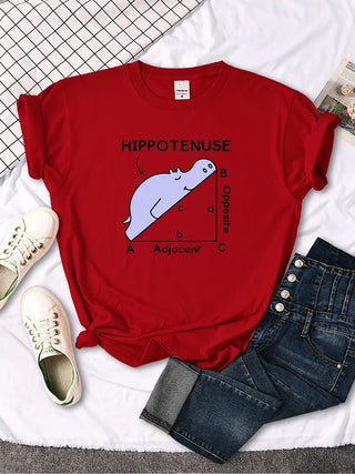 Hippotenuse Cute Maths Geek T-Shirt