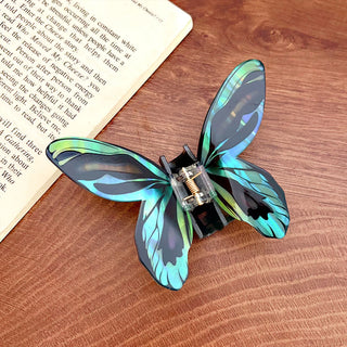 Iridescent Butterfly Hair Claw Clip