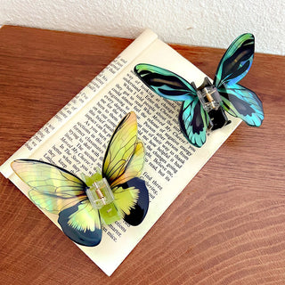 Iridescent Butterfly Hair Claw Clip