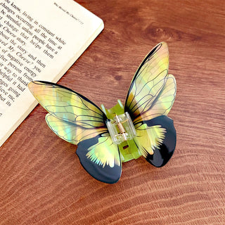 Iridescent Butterfly Hair Claw Clip