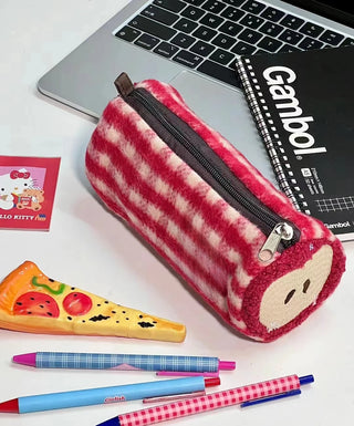 Kawaii Apple Embroidery Pencil Case / Coin Purse