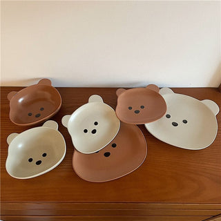 Kawaii Bear Bowl Plate Decor The Kawaii Shoppu