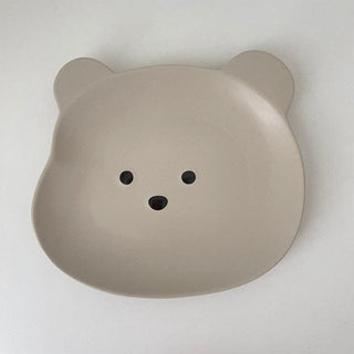 Kawaii Bear Bowl Plate White 8 inch plate Decor The Kawaii Shoppu