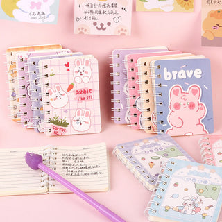 Kawaii Bunny Mini 1PC 80 Sheet Notebook (Random Color) Stationery by The Kawaii Shoppu | The Kawaii Shoppu