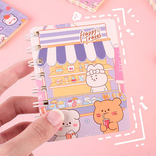 Kawaii Bunny Mini 1PC 80 Sheet Notebook (Random Color) Stationery by The Kawaii Shoppu | The Kawaii Shoppu