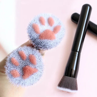 Kawaii Cat Paw Makeup Brush makeup by The Kawaii Shoppu | The Kawaii Shoppu