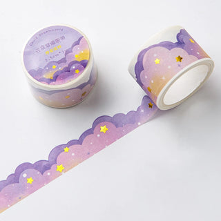 Kawaii Cloud Washi Tape – Korean Style Stationery for Journals & DIY