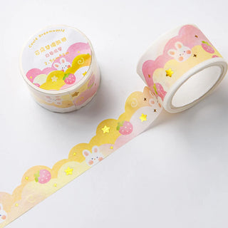 Kawaii Cloud Washi Tape – Korean Style Stationery for Journals & DIY