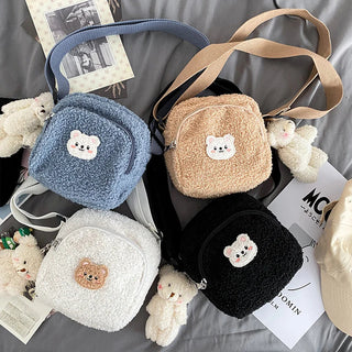 Kawaii Cute Bear Plush Shoulder Bag Bag by The Kawaii Shoppu | The Kawaii Shoppu