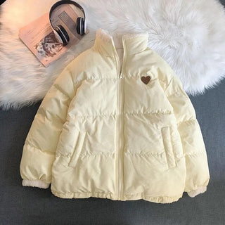 Kawaii Double Sided Cute Love Bear Winter Puffer Jacket Clothing and Accessories by The Kawaii Shoppu | The Kawaii Shoppu