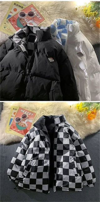 Kawaii Double Sided Cute Love Bear Winter Puffer Jacket Clothing and Accessories by The Kawaii Shoppu | The Kawaii Shoppu
