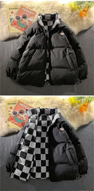 Kawaii Double Sided Cute Love Bear Winter Puffer Jacket Clothing and Accessories by The Kawaii Shoppu | The Kawaii Shoppu