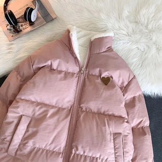 Kawaii Double Sided Cute Love Bear Winter Puffer Jacket Clothing and Accessories by The Kawaii Shoppu | The Kawaii Shoppu
