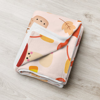Kawaii Fall Throw Blanket by The Kawaii Shoppu | The Kawaii Shoppu
