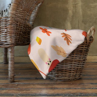 Kawaii Fall Throw Blanket by The Kawaii Shoppu | The Kawaii Shoppu