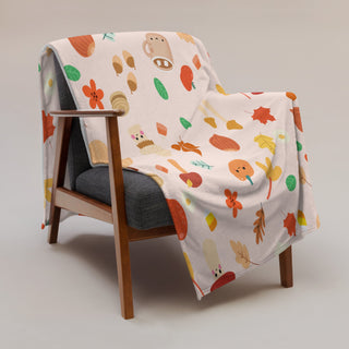 Kawaii Fall Throw Blanket by The Kawaii Shoppu | The Kawaii Shoppu