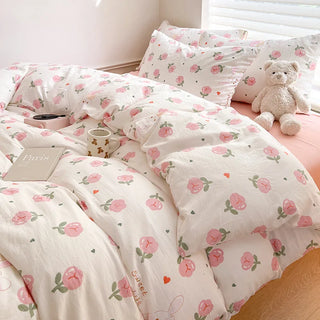 Kawaii Floral Bed Linen Set