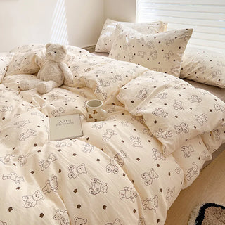 Kawaii Floral Bed Linen Set