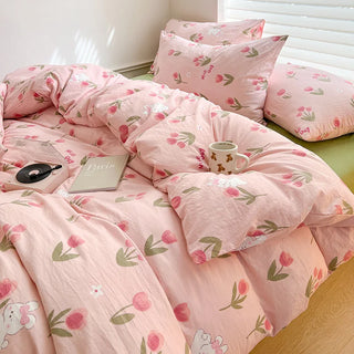 Kawaii Floral Bed Linen Set
