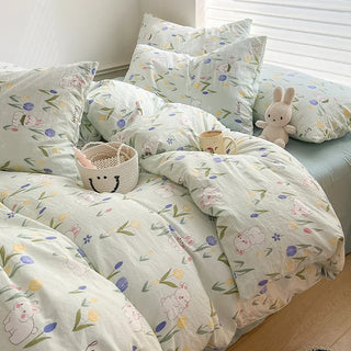 Kawaii Floral Bed Linen Set