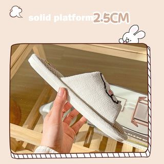 Kawaii Friend Cute Home Summer Open Toe Slippers