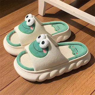 Kawaii Frog Women's Indoor Slippers – Soft, Comfy & Anti-Slip