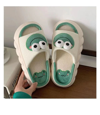 Kawaii Frog Women's Indoor Slippers – Soft, Comfy & Anti-Slip