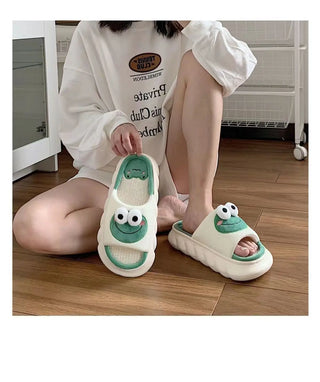 Kawaii Frog Women's Indoor Slippers – Soft, Comfy & Anti-Slip
