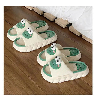Kawaii Frog Women's Indoor Slippers – Soft, Comfy & Anti-Slip