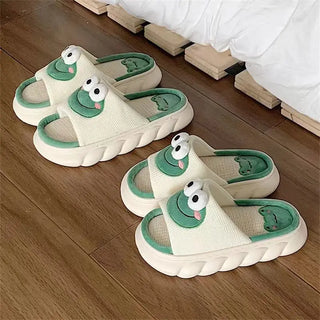 Kawaii Frog Women's Indoor Slippers – Soft, Comfy & Anti-Slip