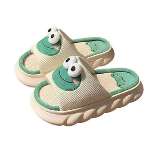 Kawaii Frog Women's Indoor Slippers – Soft, Comfy & Anti-Slip